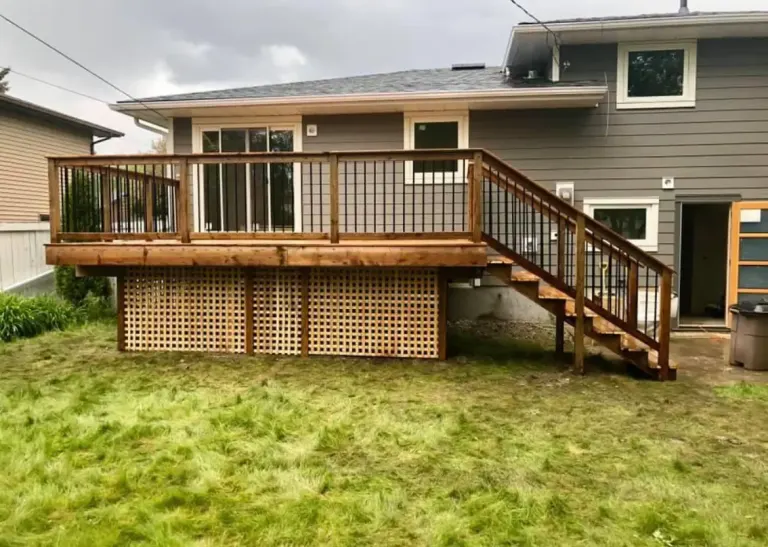 Wood Deck with skirting